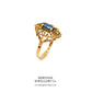 Vintage Gold and Sapphire Dress Ring