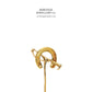 Antique Horseshoe & Crop Pin