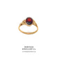 Victorian Garnet Solitaire Ring (c. 1895)