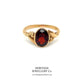 Victorian Garnet Solitaire Ring (c. 1895)
