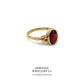 Victorian Garnet Solitaire Ring (c. 1895)