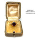 Victorian Garnet Solitaire Ring (c. 1895)