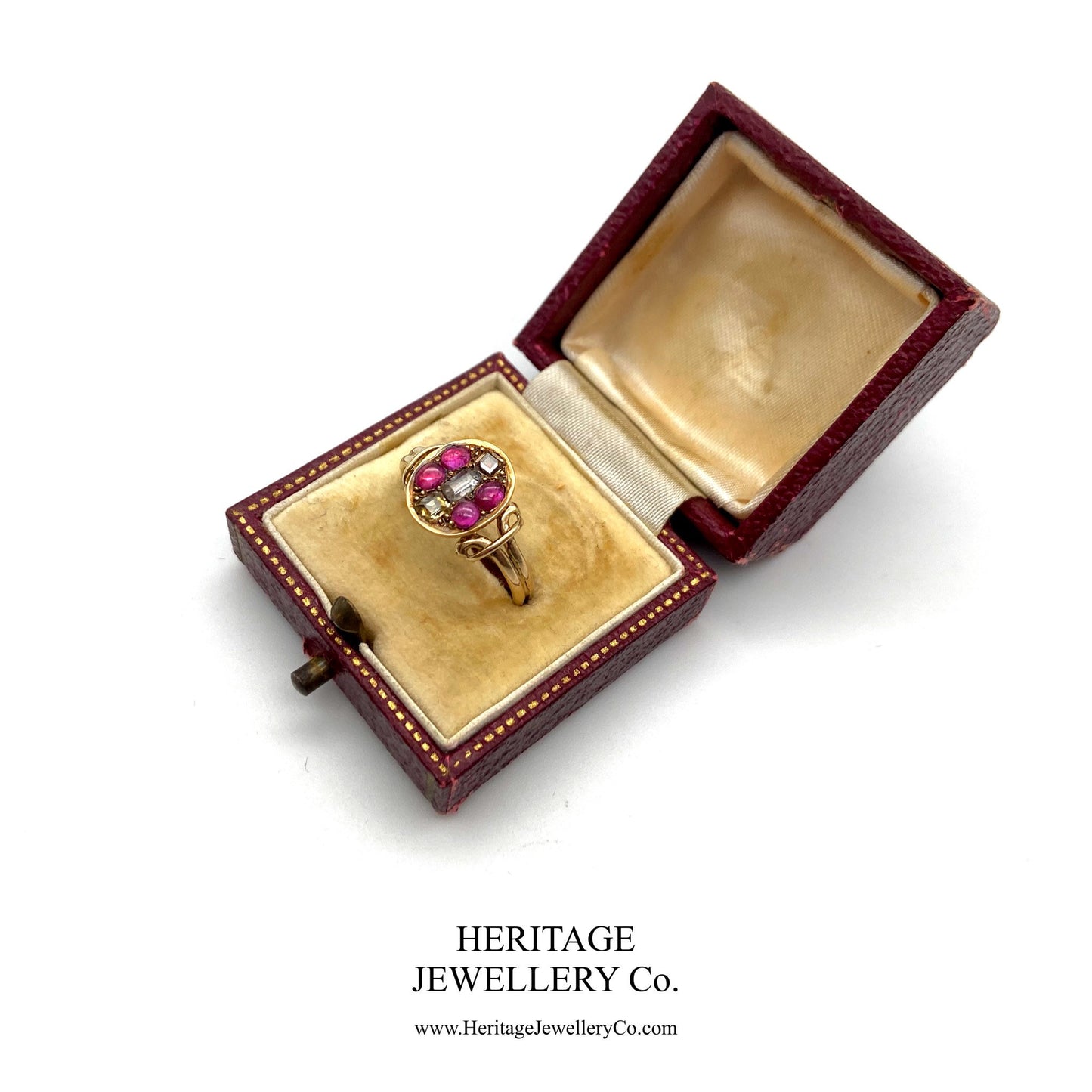 Georgian Ruby & Diamond Ring (c. 1714-1830)