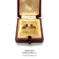 Antique Ruby and Diamond Half-Hoop Ring
