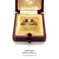 Antique Ruby and Diamond Half-Hoop Ring