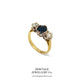 Vintage Sapphire and Diamond Trilogy Ring