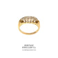 Antique Gold Two-Row Diamond Ring