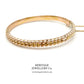 Mid-Victorian Gold Bangle Bracelet (c. 1888) with Bangle Box