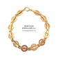 Antique Rose Gold Bracelet with Fancy Links