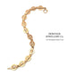 Antique Rose Gold Bracelet with Fancy Links