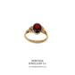 Victorian Garnet Solitaire Ring (c. 1895)