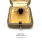 Victorian Garnet Solitaire Ring (c. 1895)