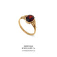 Victorian Garnet Solitaire Ring (c. 1895)