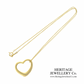 Tiffany & Co. Open Heart Pendant and Chain by Elsa Peretti (22mm)