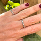 Tiffany & Co. Classic Platinum Milgrain Diamond Accent Band