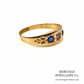 Victorian Sapphire and Diamond Gypsy Ring (15ct; c.1894)
