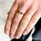 Antique Ruby and Diamond Half-Hoop Ring