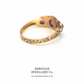 Victorian Garnet, Emerald & Pearl Ring (15ct gold; c.1876)