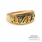 Rare Three Colour Gold Mizpah Ring
