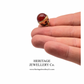 Gold Carnelian Orb Fob Seal Pendant