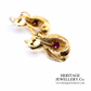 Victorian Ruby and Gold Earrings