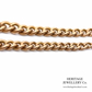 Antique Curb Chain Bracelet with T-Bar and Medallion