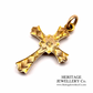Antique Edwardian Gold Cross Pendant (9ct gold)