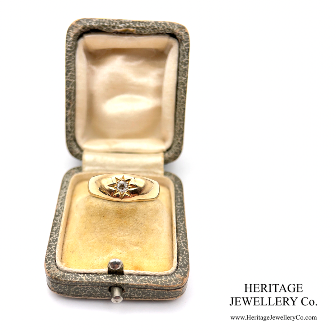 Antique Edwardian Diamond Gypsy Ring