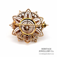 Diamond Gold Filigree Brooch