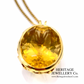 Important French Citrine Pendant with Chain (18ct gold)