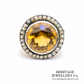 Antique Citrine Pearl Ring (19th Century)