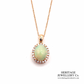 Opal and Diamond Pendant Necklace (18ct gold)