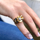French Diamond Odeonesque Retro Ring