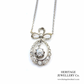 Art Deco Diamond Bow Pendant