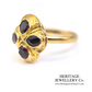 Victorian Garnet Quatrefoil Ring