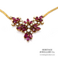 Vintage Ruby & Diamond Floral Collar
