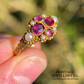 Victorian Pink Tourmaline & Pearl Ring