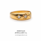 Antique 3-Stone Diamond Gypsy Ring