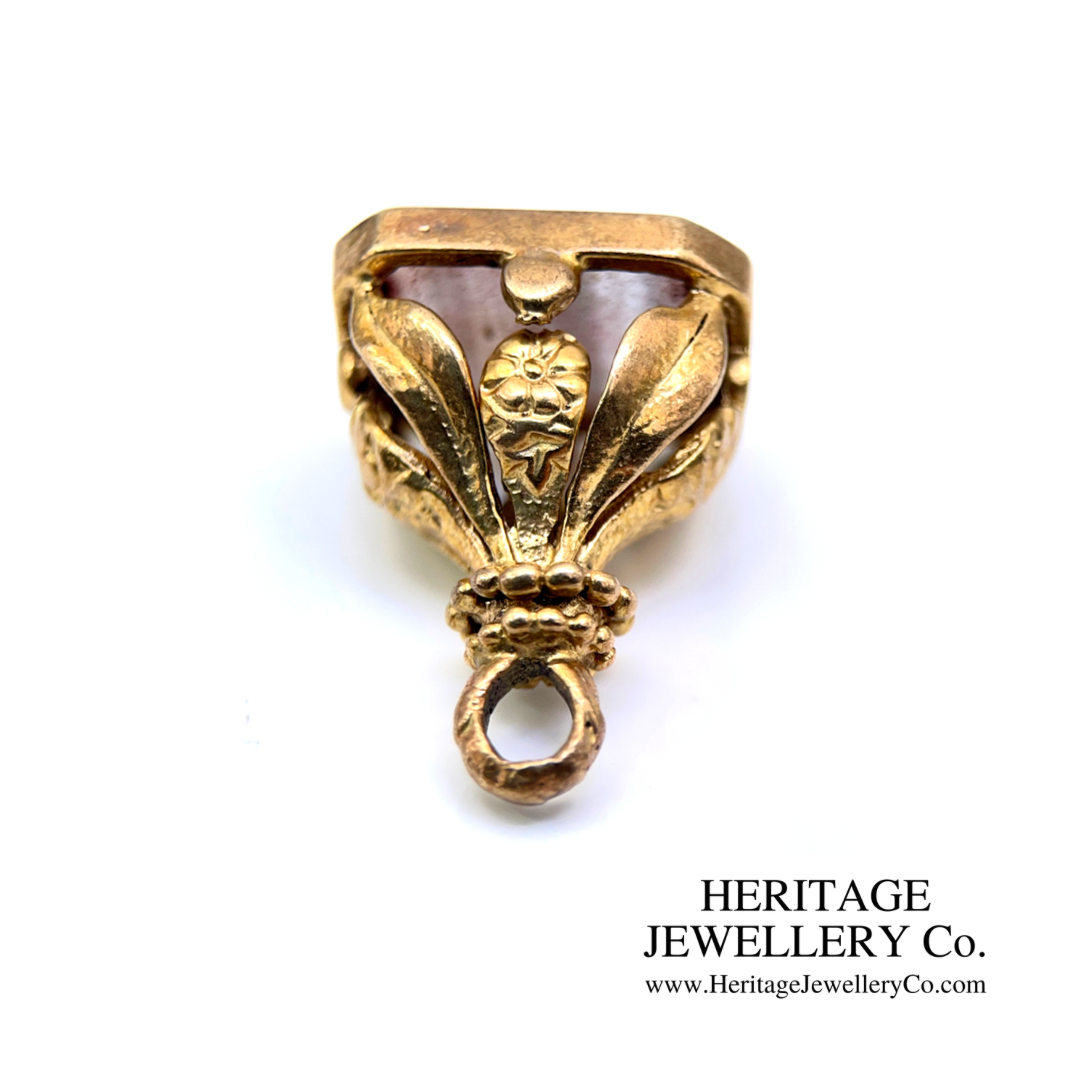 Victorian Agate Fob Seal (9ct gold)
