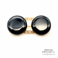 Art Deco Onyx and Diamond Brooch (15ct gold)