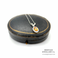 Fine Citrine and Diamond Pendant Necklace