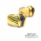 Fine OJ Perrin Sapphire Earclips