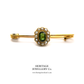 Antique Tourmaline & Pearl Brooch (c.1890)