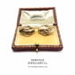 Antique Gold Floral Swirl Earrings