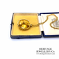 Important French Citrine Pendant with Chain (18ct gold)