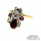 Georgian Garnet and Diamond Duchesse Ring
