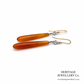 Vintage Diamond and Carnelian Drop Earrings