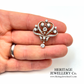 Belle Époque Diamond Brooch Pendant