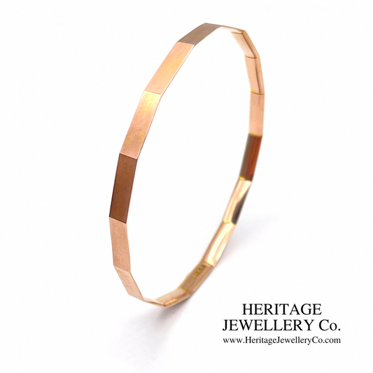 Art Deco Flapper Gold Bangle