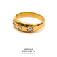 Antique 3-Stone Diamond Gypsy Ring
